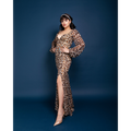 Queen leopard Maxi dress