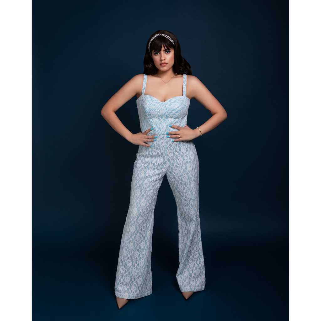 Lace glam jumpsuit