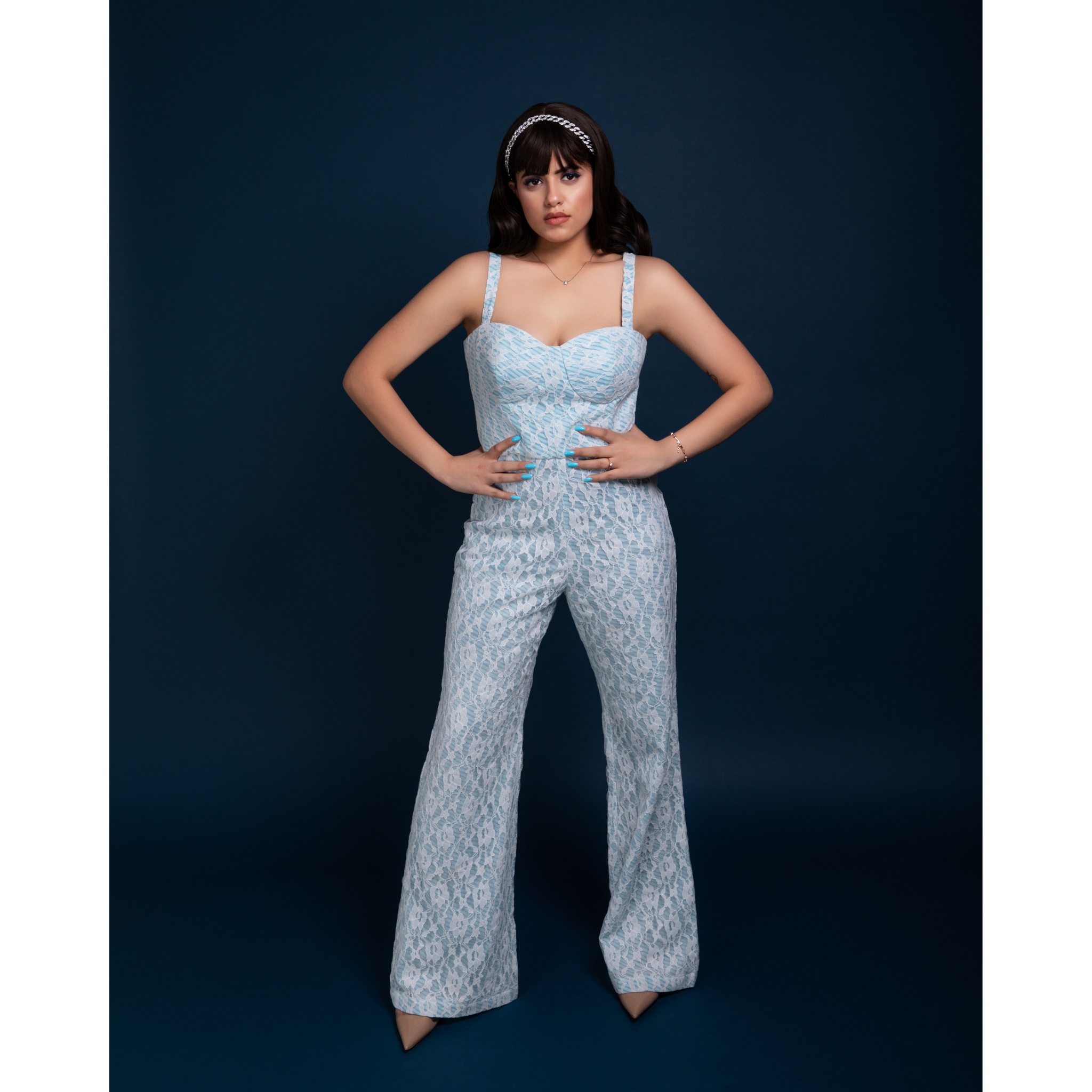 Lace glam jumpsuit