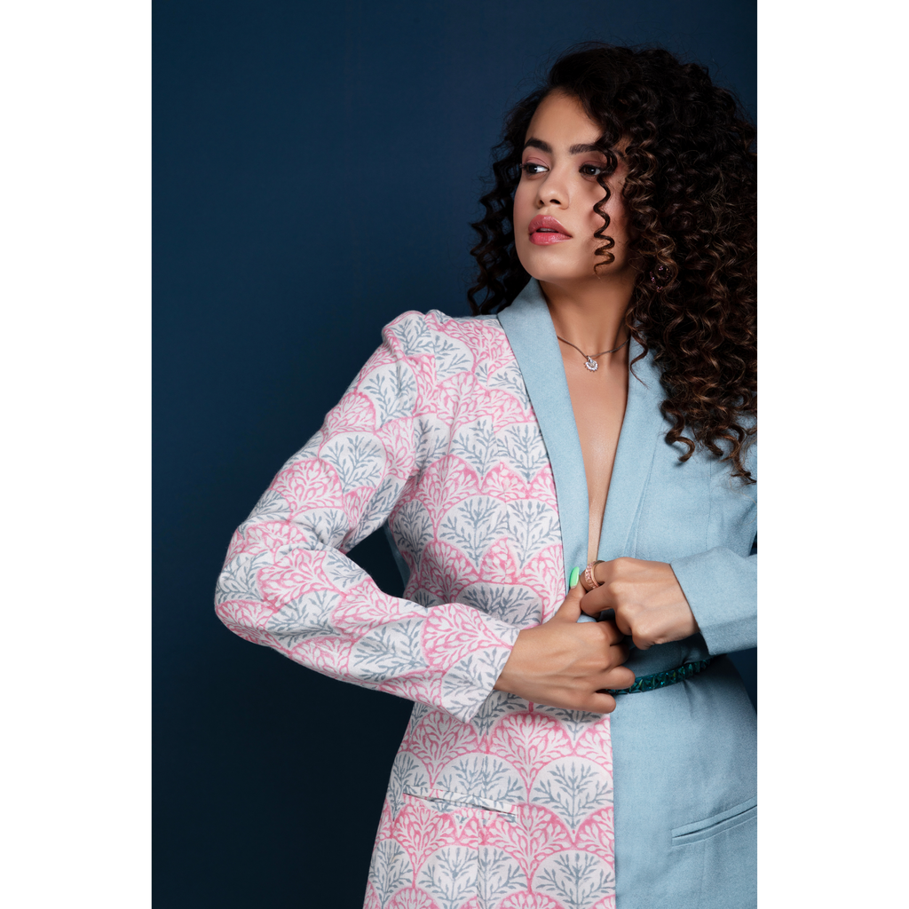 Print on your side blazer dress