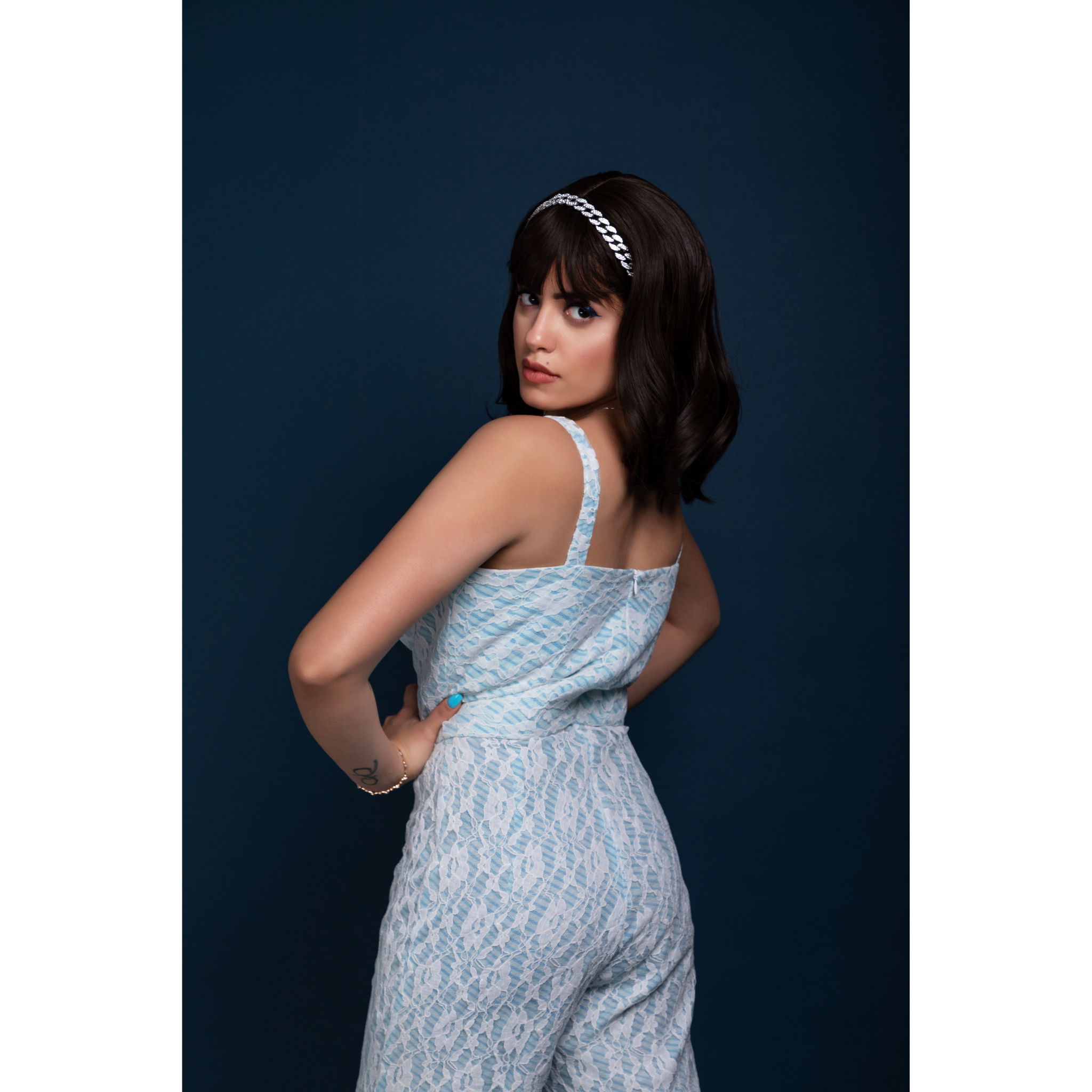 Lace glam jumpsuit