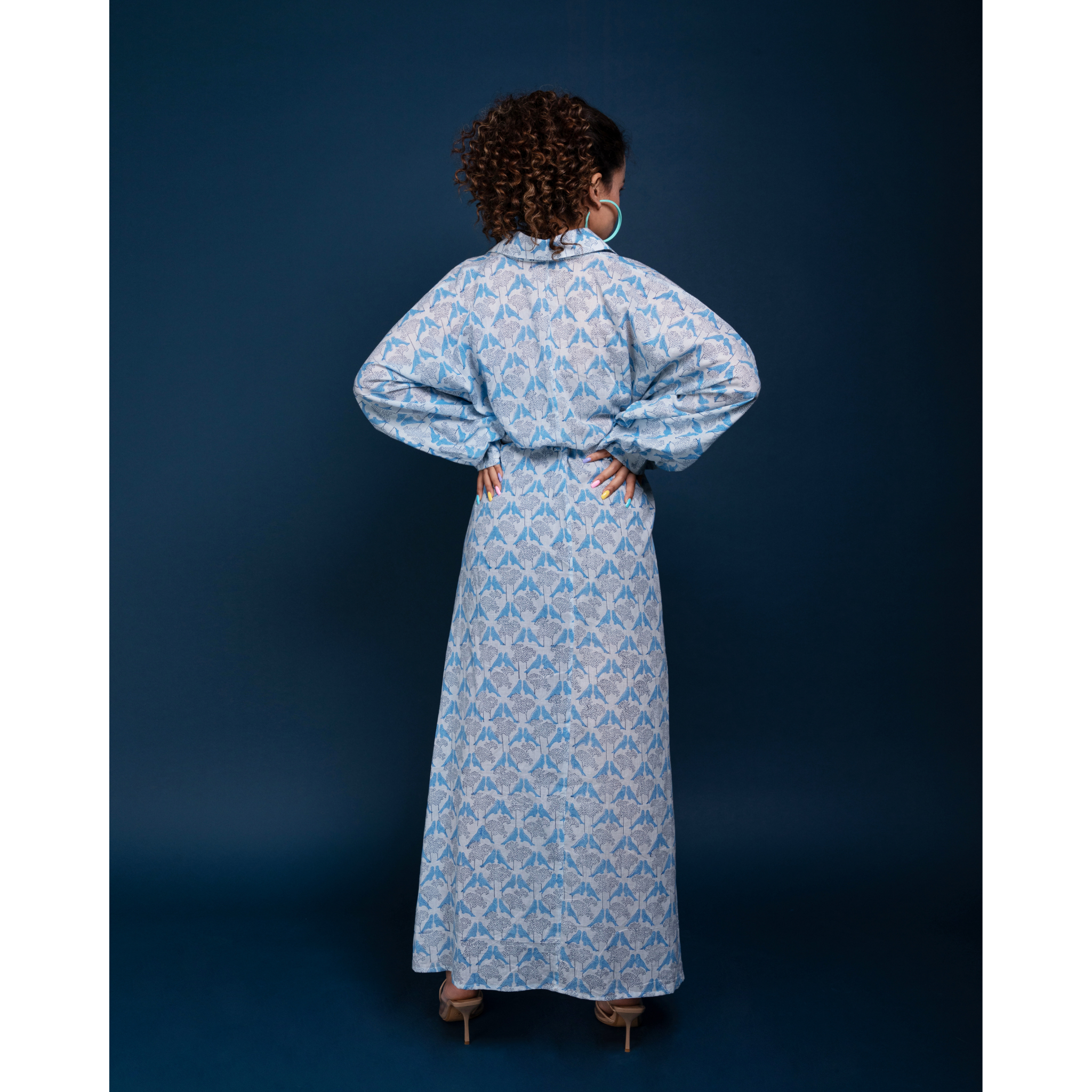 Watch The Birds Wrap Kimono Dress