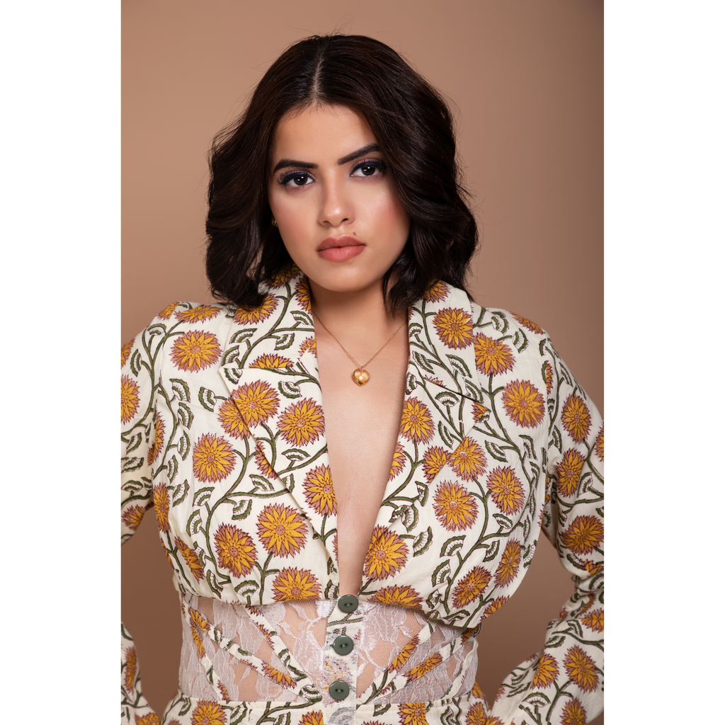 Field of flowers mini dress