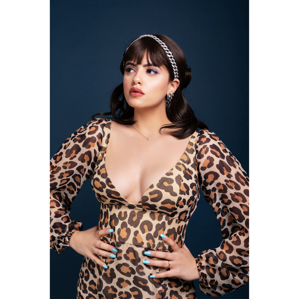 Queen leopard Maxi dress