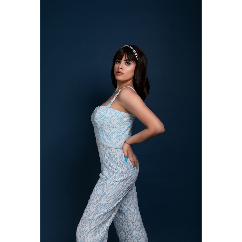 Lace glam jumpsuit