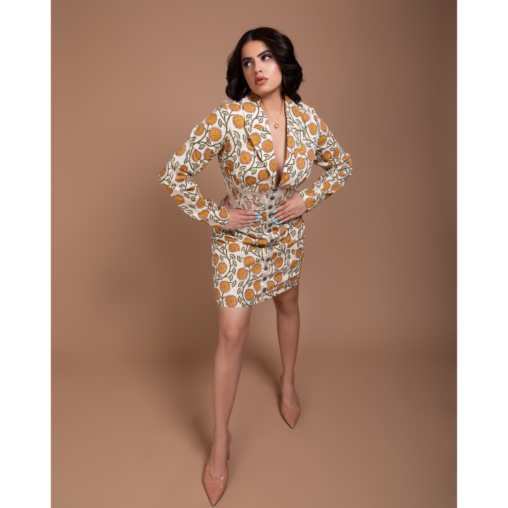 Field of flowers mini dress