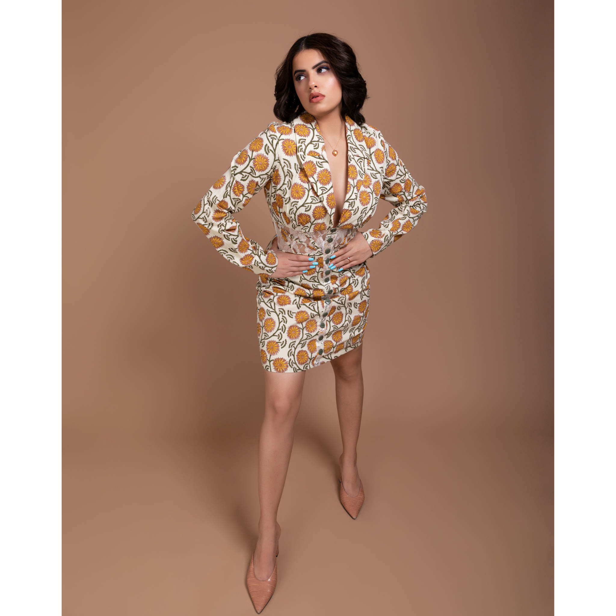 Field of flowers mini dress