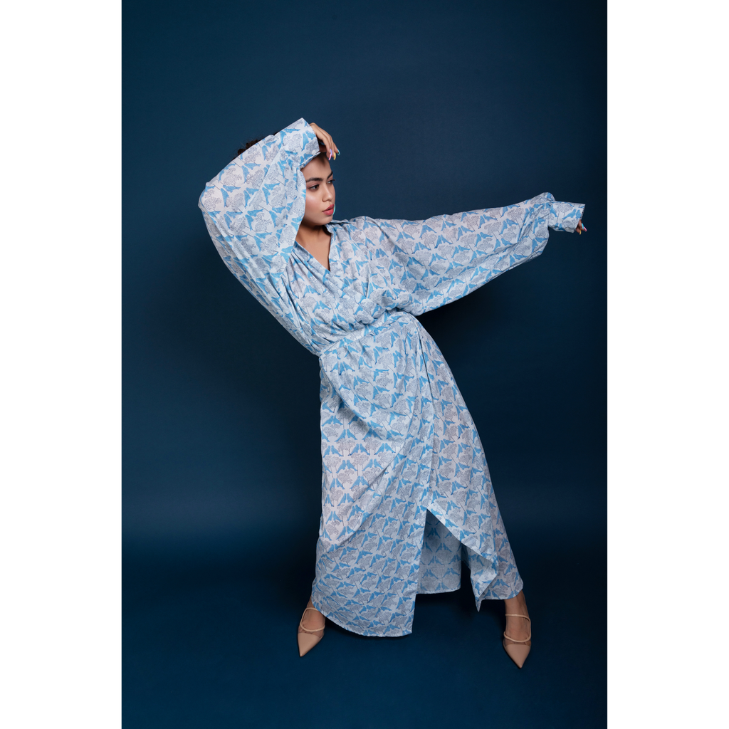 Watch The Birds Wrap Kimono Dress