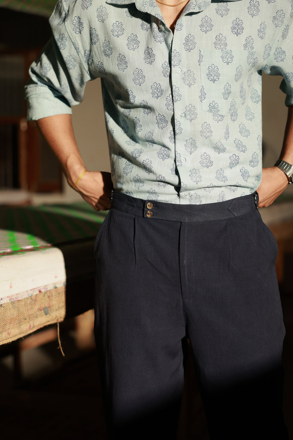 Classic Navy Blue Pants