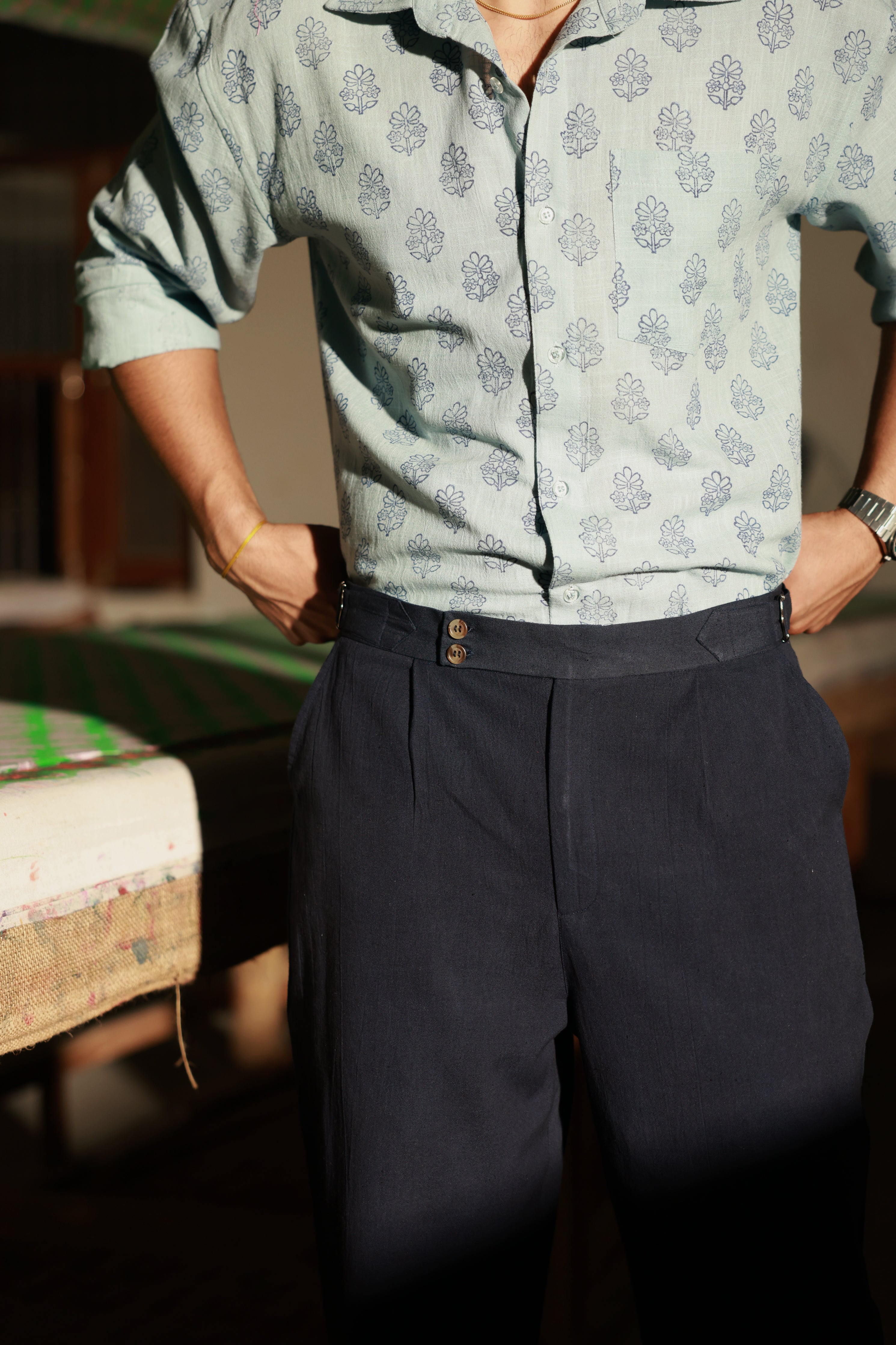 Classic Navy Blue Pants